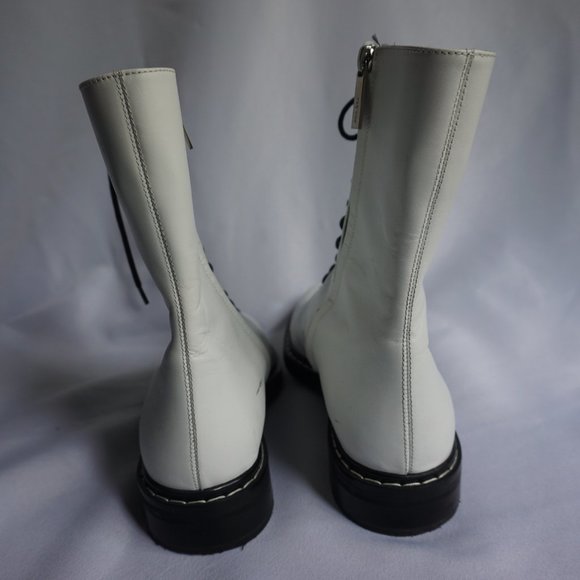 Fara Lace-Up Leather Combat Boot - Picture 2 of 4